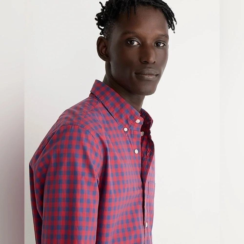 J Crew Secret Wash cotton poplin shirt item BJ705